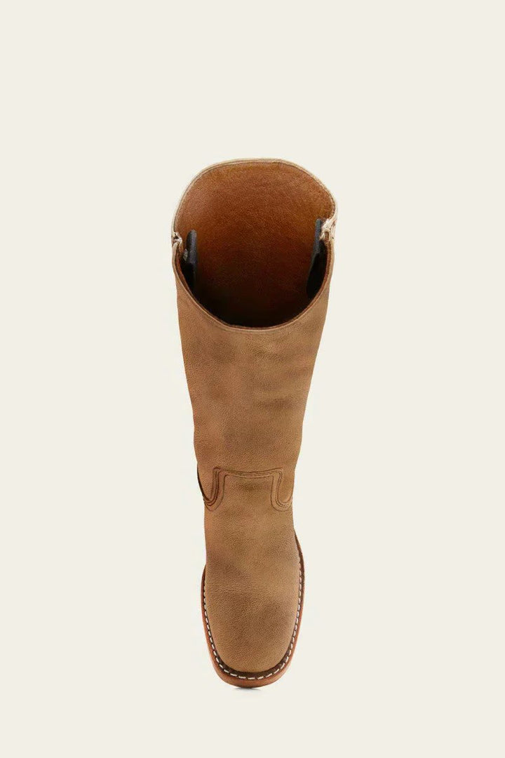 Tessa | Kniehohe Stiefel aus Leder und Wildleder mit Blockabsatz für Damen