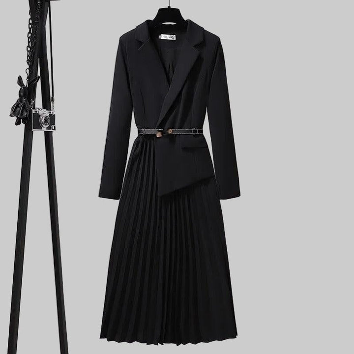 Brigitta | Blazerkleid mit Plisseerock und Gürtel für Damen
