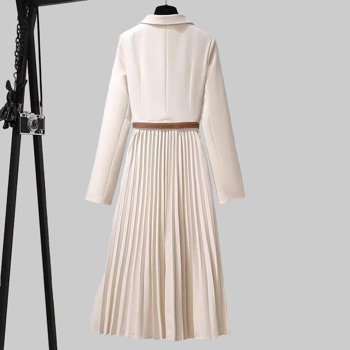 Brigitta | Blazerkleid mit Plisseerock und Gürtel für Damen