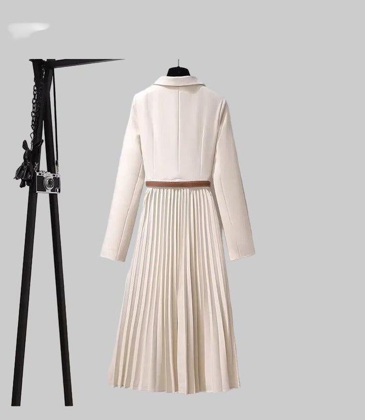 Brigitta | Blazerkleid mit Plisseerock und Gürtel für Damen