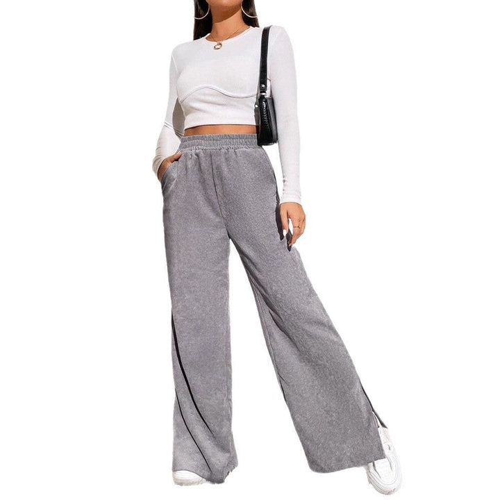 Briony | High-Waist-Cordhose mit weitem Bein für Damen