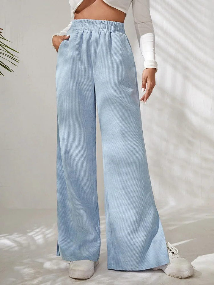 Briony | High-Waist-Cordhose mit weitem Bein für Damen