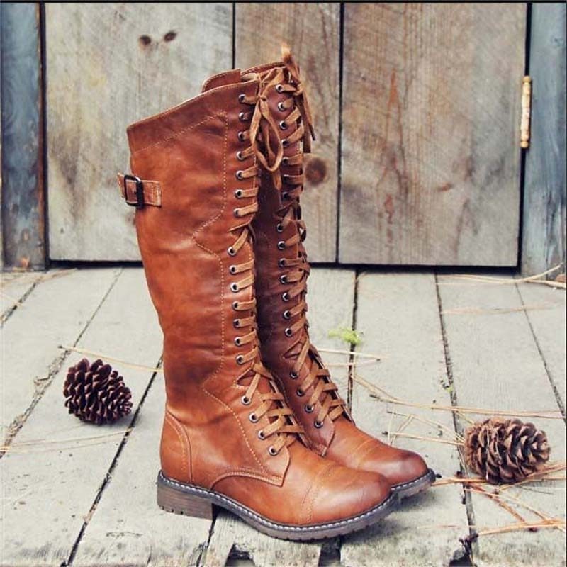 Cynara | Hohe Schnür-Reitstiefel für Damen
