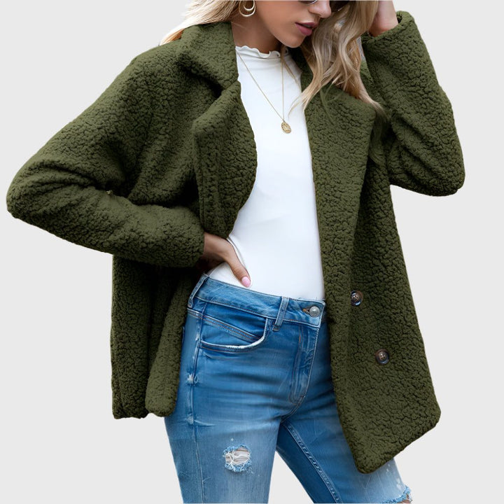 Dorothy | Zweireihige Sherpa-Jacke für Damen
