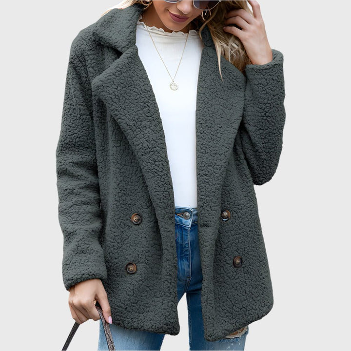 Dorothy | Zweireihige Sherpa-Jacke für Damen