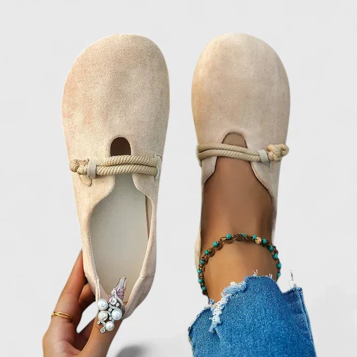 Zelie | Wildleder-Loafer mit Kordelschnürung für Damen