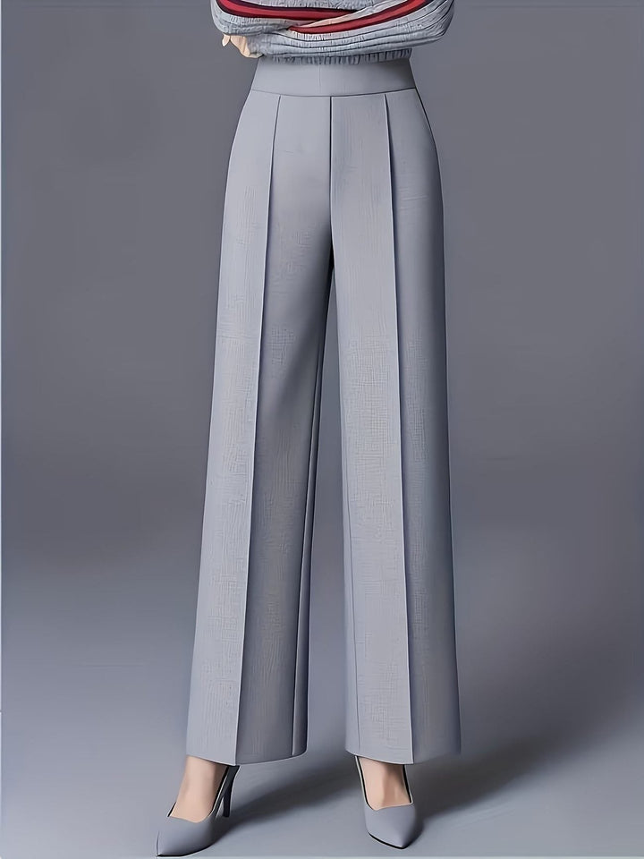 Elvire | High-Waist-Hose mit weitem Bein und Biesen für Damen