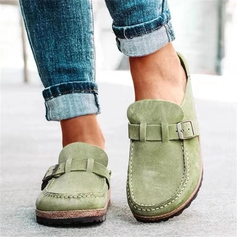 Sophia | Wildleder-Loafer mit Schnalle für Damen