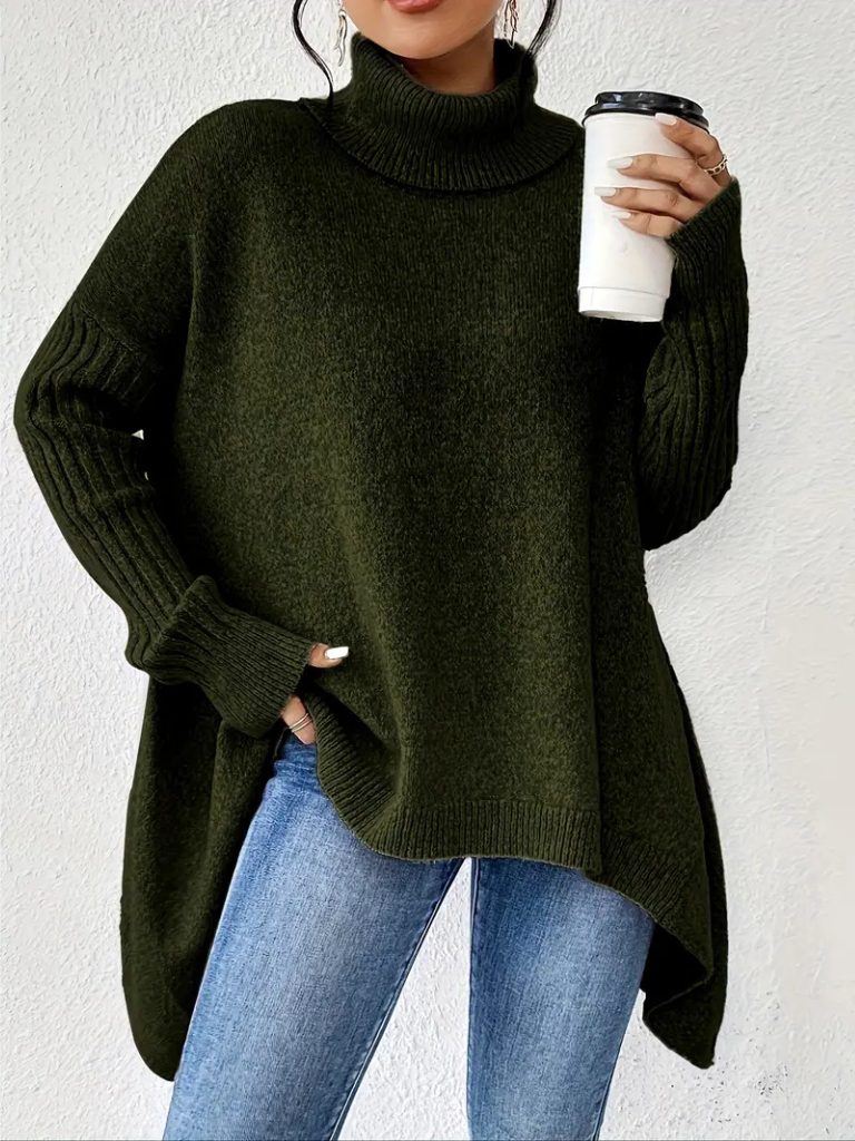 Ilona | Oversized-Rollkragenpullover für Damen