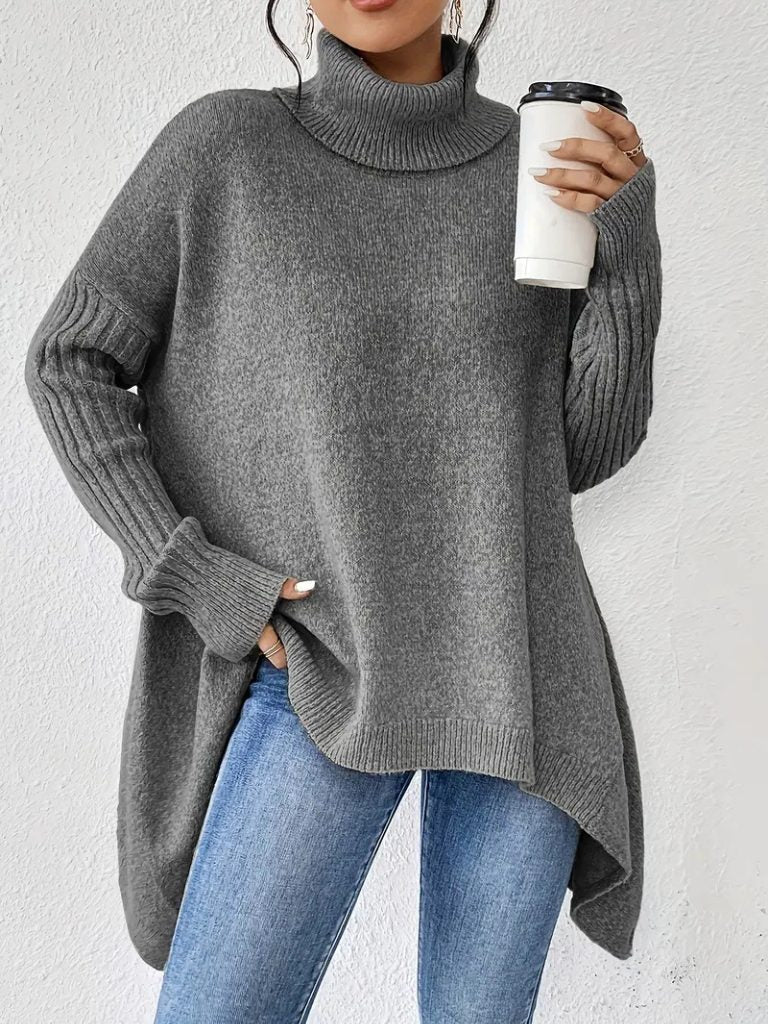 Ilona | Oversized-Rollkragenpullover für Damen