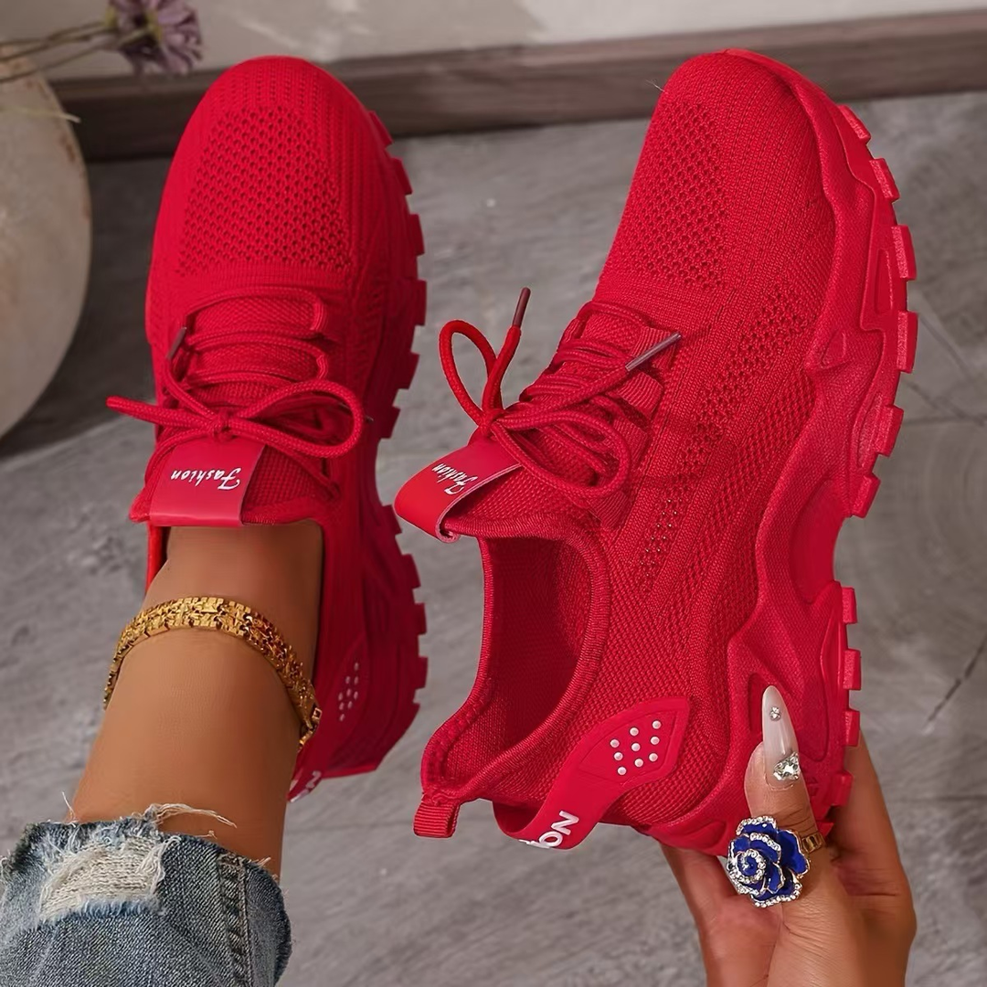 Hermance | Chunky-Sneakers aus Mesh mit Schnürung für Damen