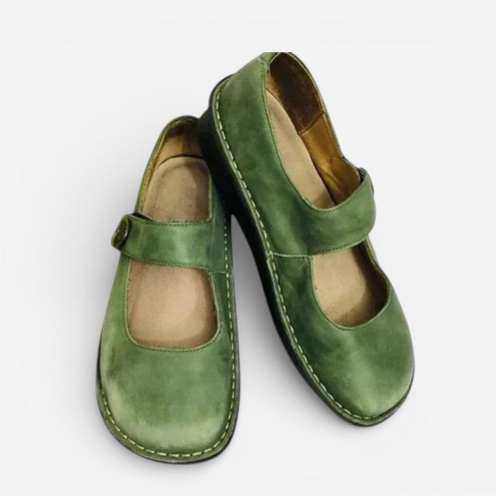 Laura - Orthopädische Ballerina-Schuhe mit Riemen
