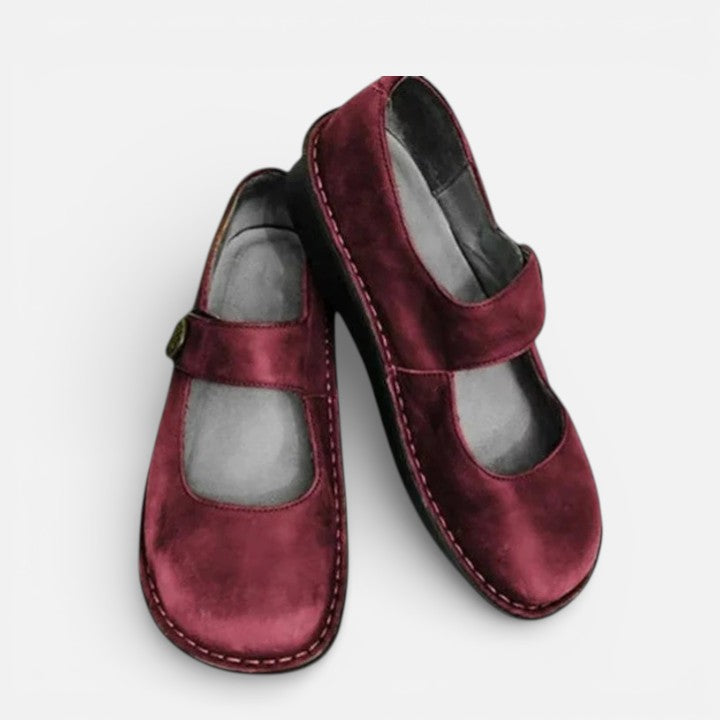 Laura - Orthopädische Ballerina-Schuhe mit Riemen