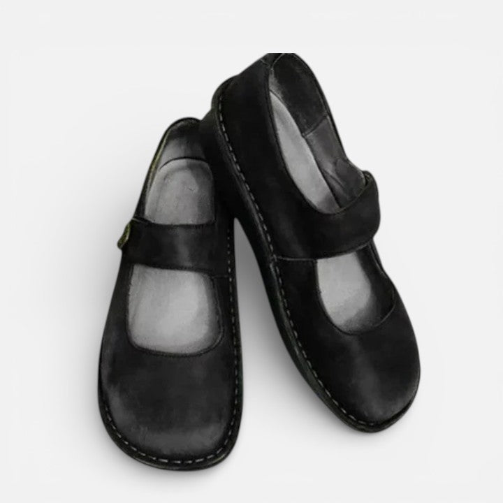 Laura - Orthopädische Ballerina-Schuhe mit Riemen