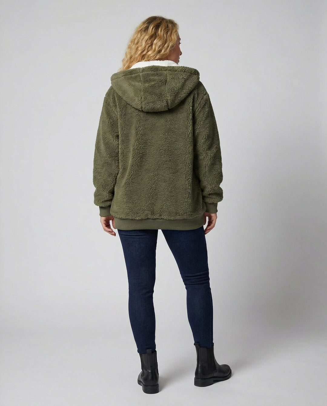 Iolanthe | Oversized-Fleecejacke mit Kapuze für Damen