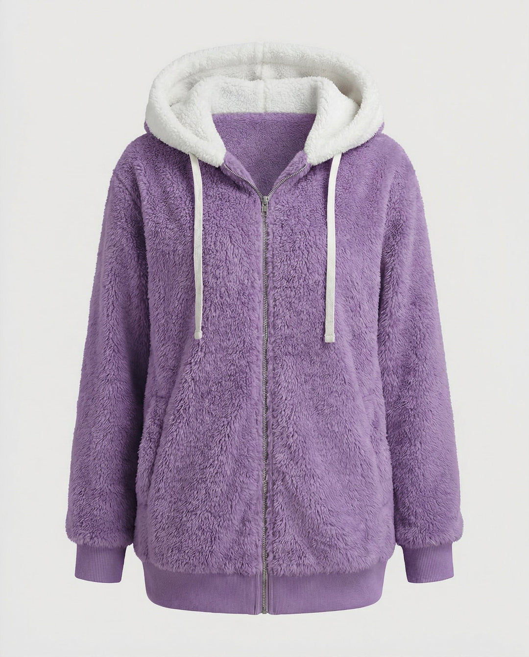 Iolanthe | Oversized-Fleecejacke mit Kapuze für Damen