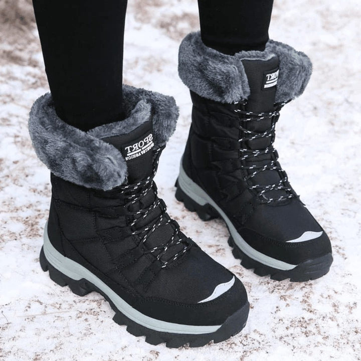 Lotta | Winterstiefel mit Kunstfellfutter und Schnürung für Damen