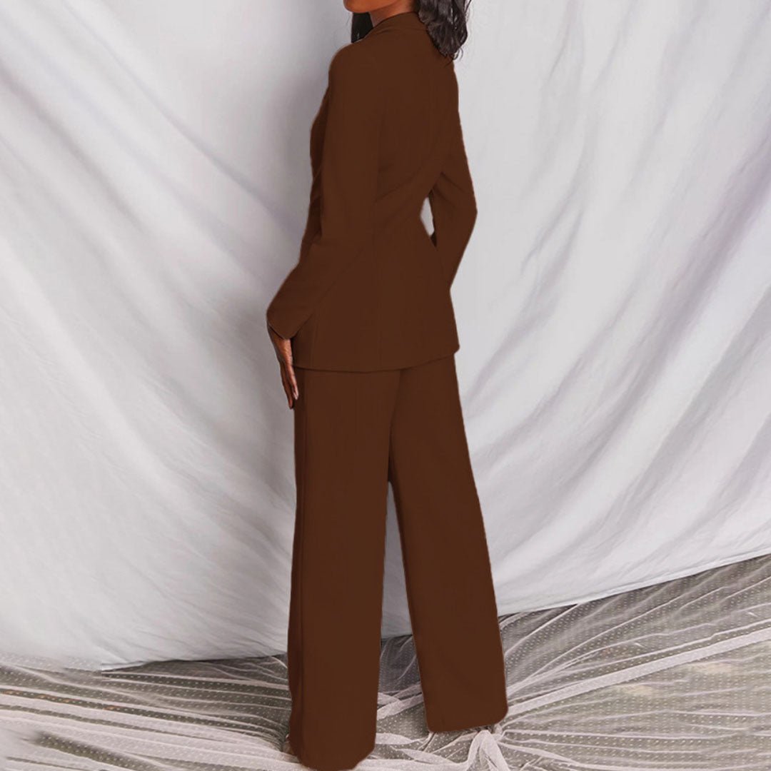 Tirzah | Set aus Blazer und weiter Hose in leuchtender Farbe für Damen