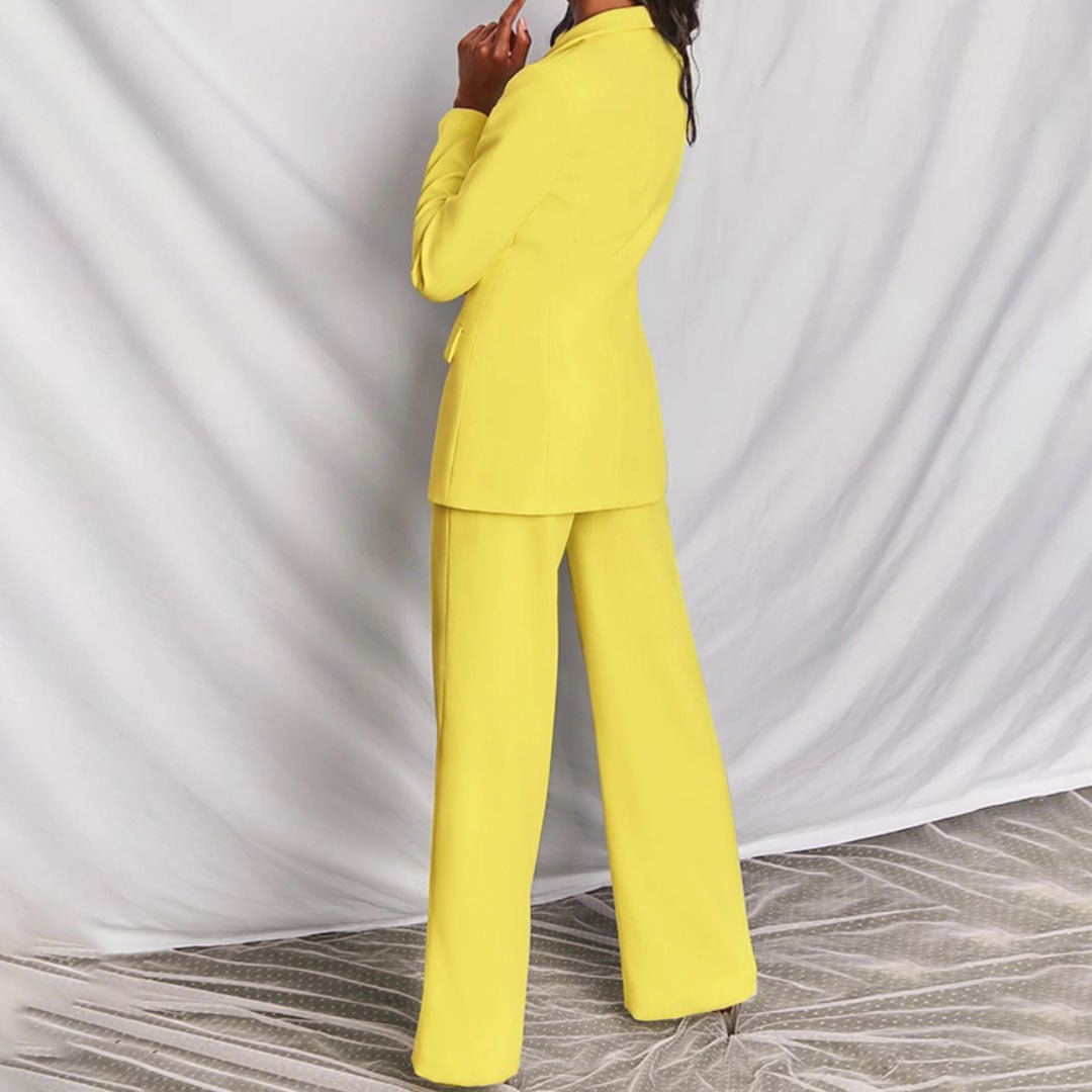 Tirzah | Set aus Blazer und weiter Hose in leuchtender Farbe für Damen