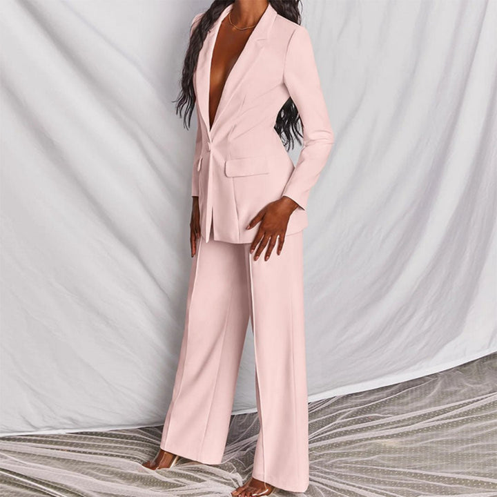 Tirzah | Set aus Blazer und weiter Hose in leuchtender Farbe für Damen