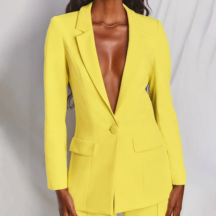 Tirzah | Set aus Blazer und weiter Hose in leuchtender Farbe für Damen