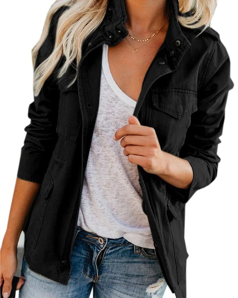 Liviana | Utility-Jacke mit Stehkragen für Damen