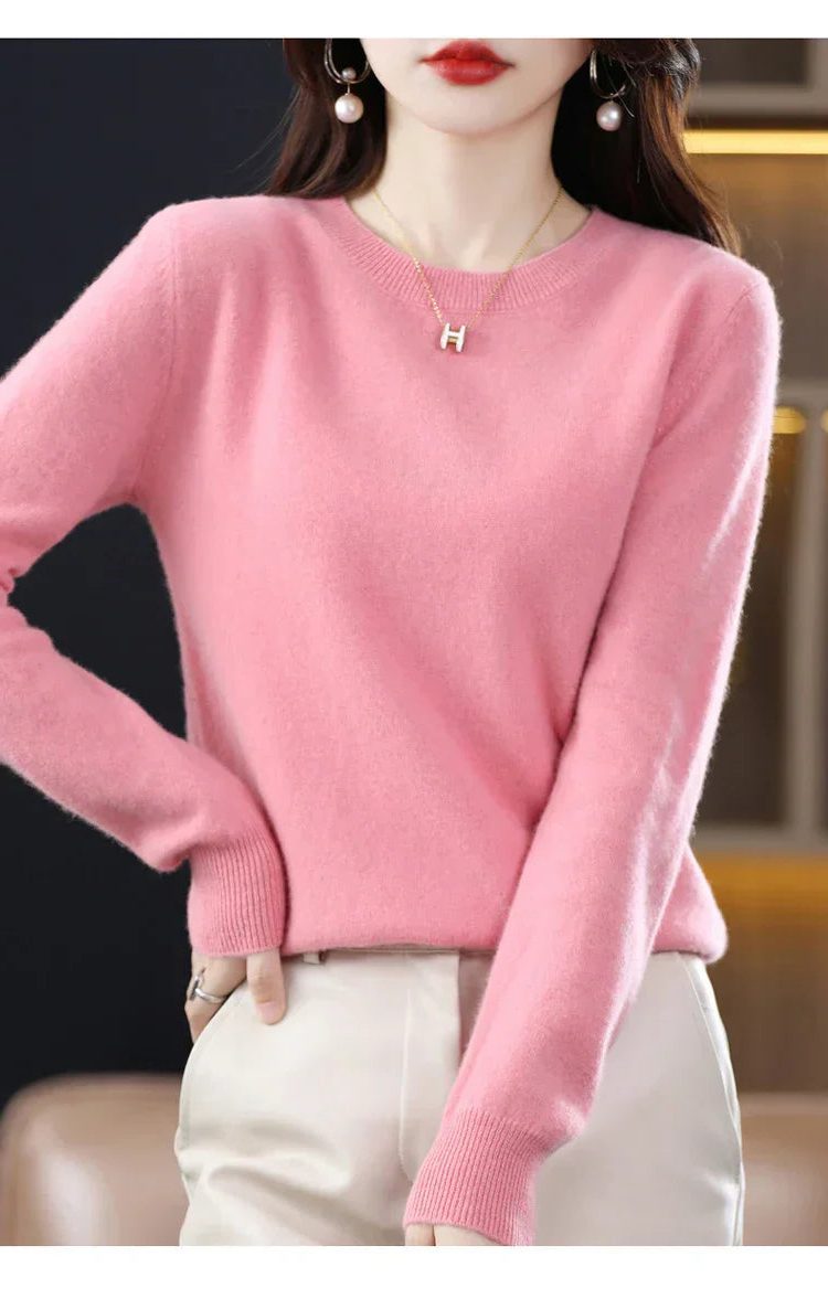 Lucetta | Kaschmirpullover mit Rundhalsausschnitt für Damen