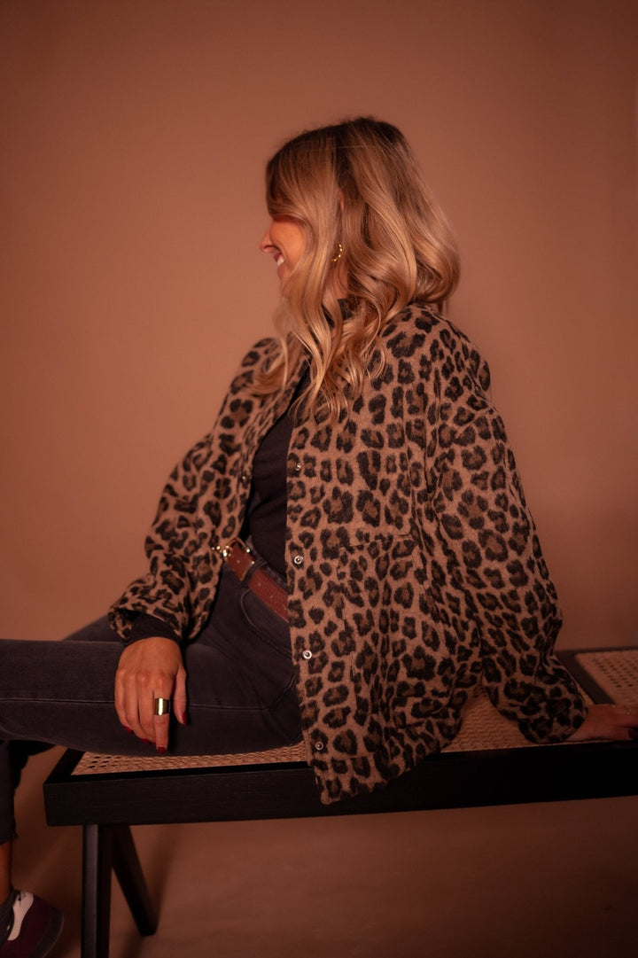 Emmaline | Bomberjacke mit Leopardenmuster für Damen