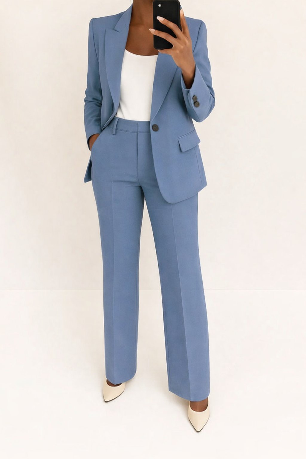 Carla | Hosenanzug mit Blazer und weiter Hose für Damen