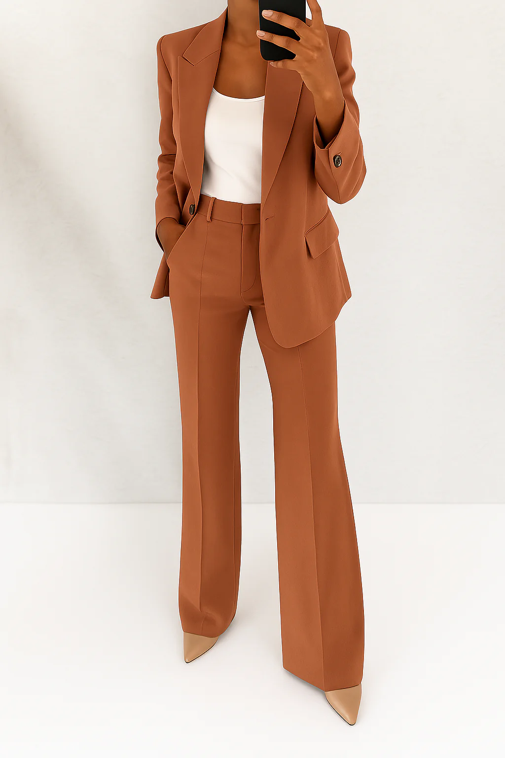 Carla | Hosenanzug mit Blazer und weiter Hose für Damen