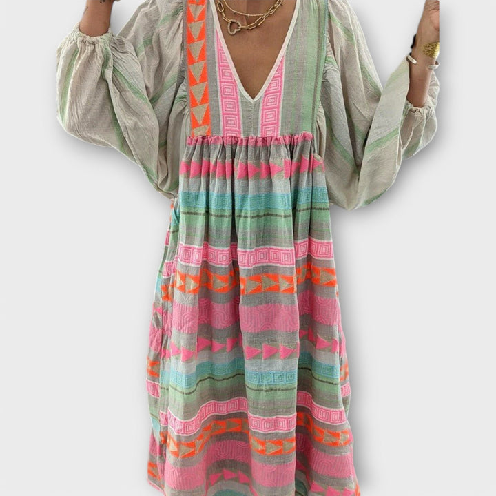 Hermine Vibrant Lose Kleid