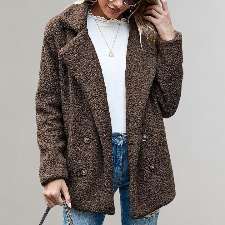 Noelia | Zweireihiger Teddy-Blazer für Damen