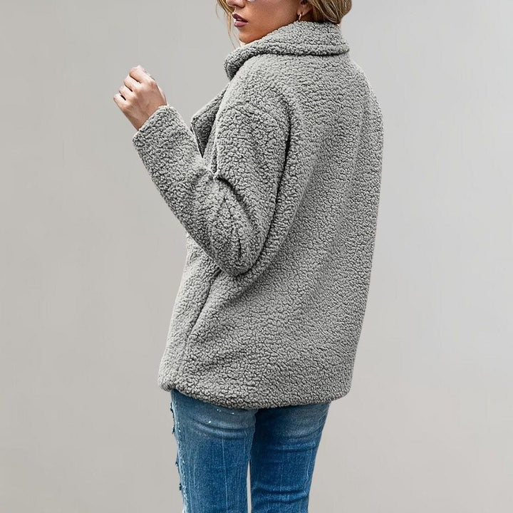 Noelia | Zweireihiger Teddy-Blazer für Damen