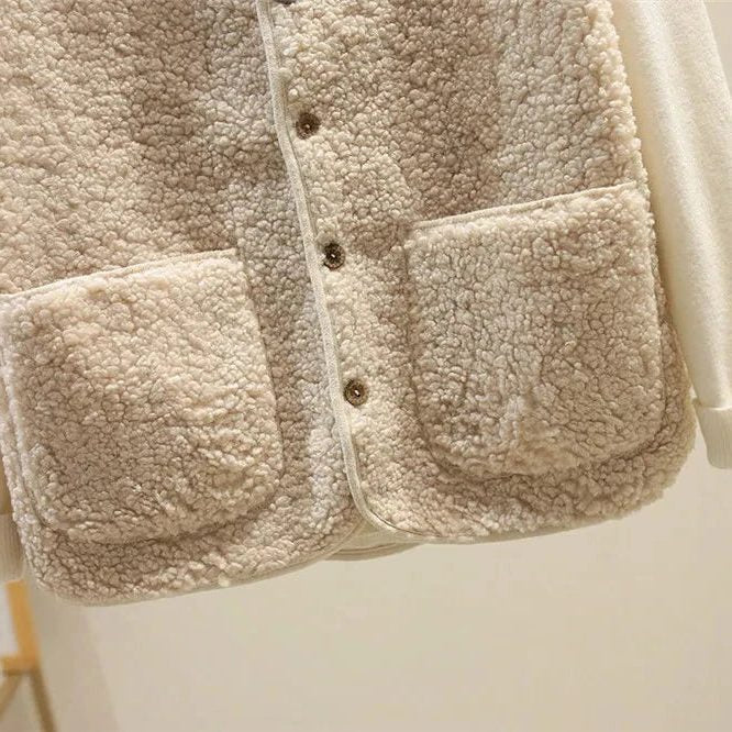 Norah | Rippstrick-Weste mit Knopfleiste für Damen