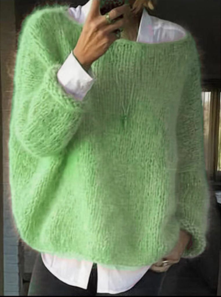 Saraid | Oversized-Mohair-Strickpullover für Damen