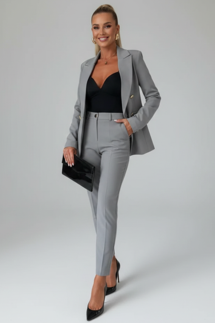 Scarlett | Zweireihiger Hosenanzug mit Blazer für Damen