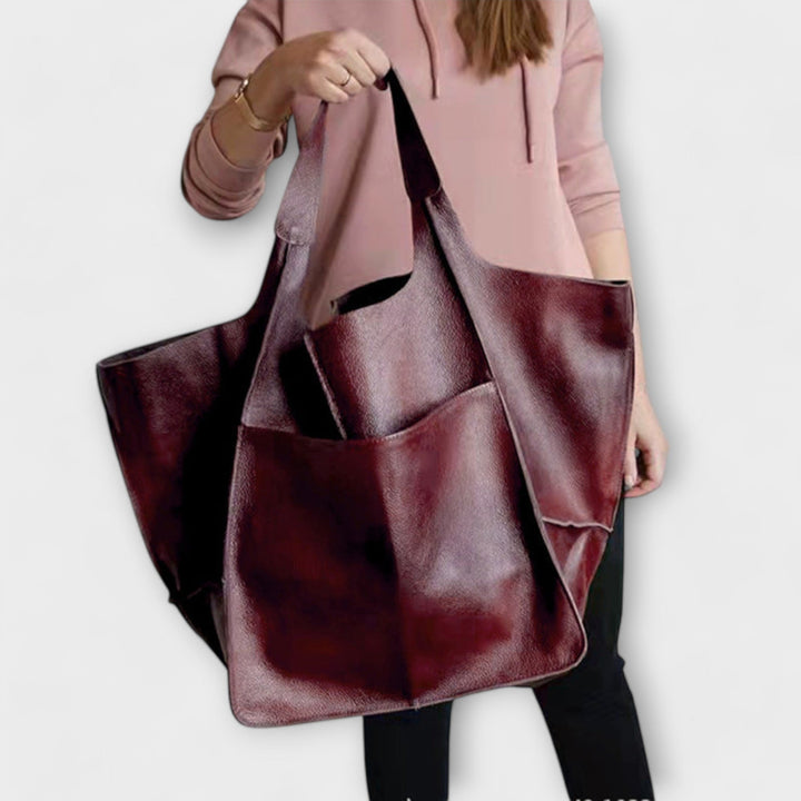 Urania | Oversized Weekender-Tasche aus Leder für Damen