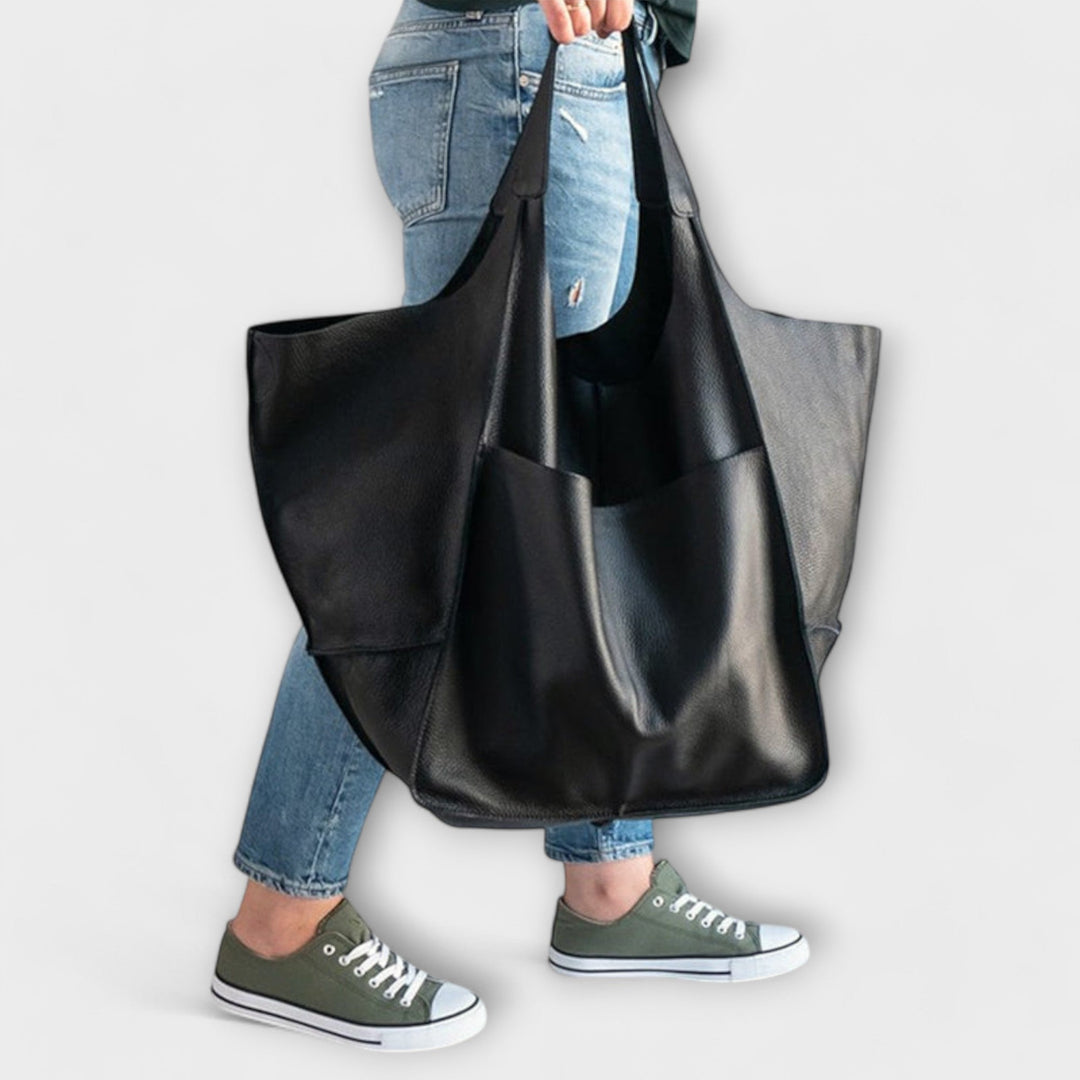 Urania | Oversized Weekender-Tasche aus Leder für Damen