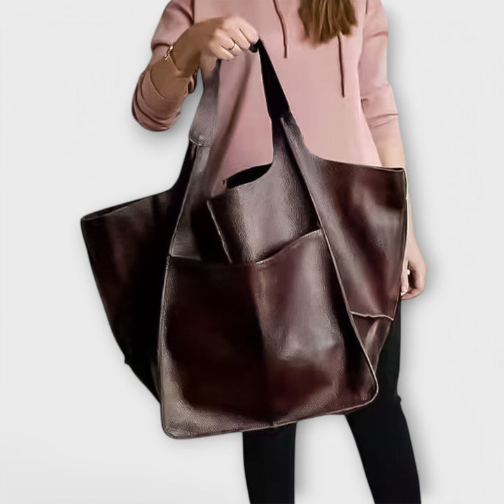 Urania | Oversized Weekender-Tasche aus Leder für Damen
