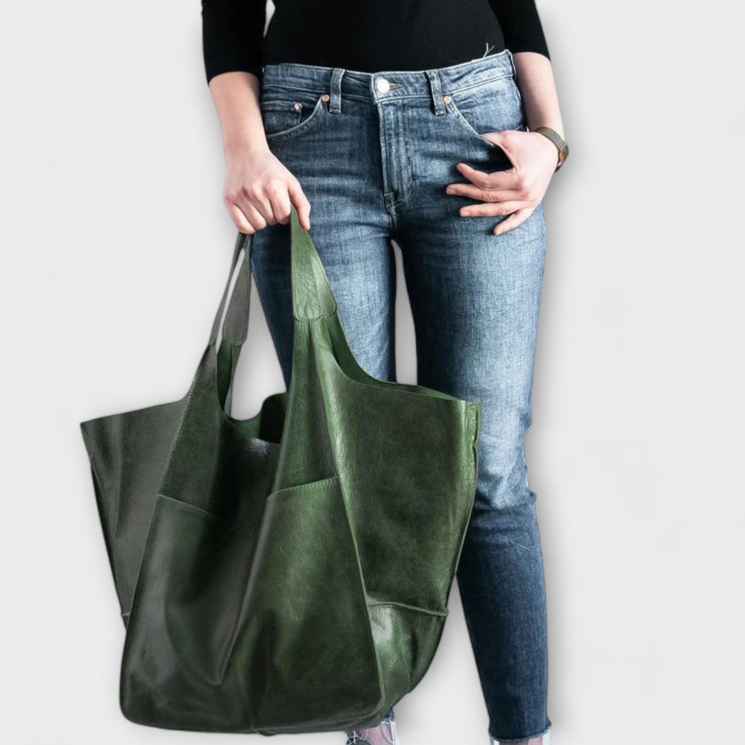 Urania | Oversized Weekender-Tasche aus Leder für Damen