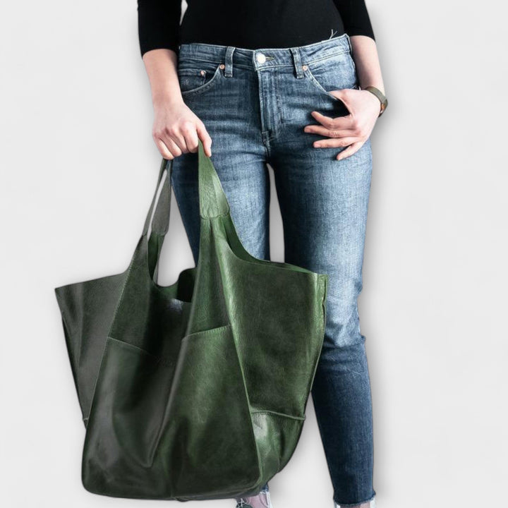 Urania | Oversized Weekender-Tasche aus Leder für Damen