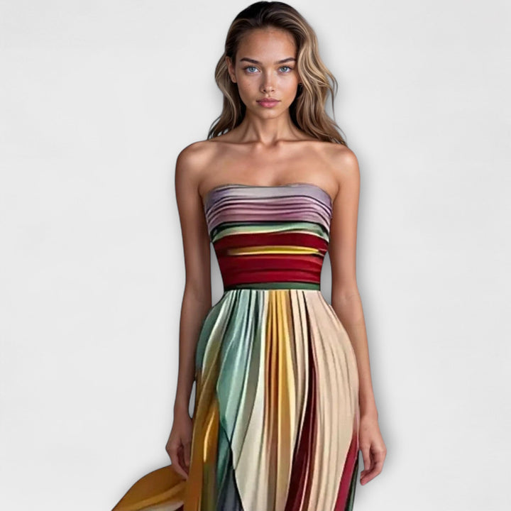 Flora - Langes Kleid aus Premiumstoff