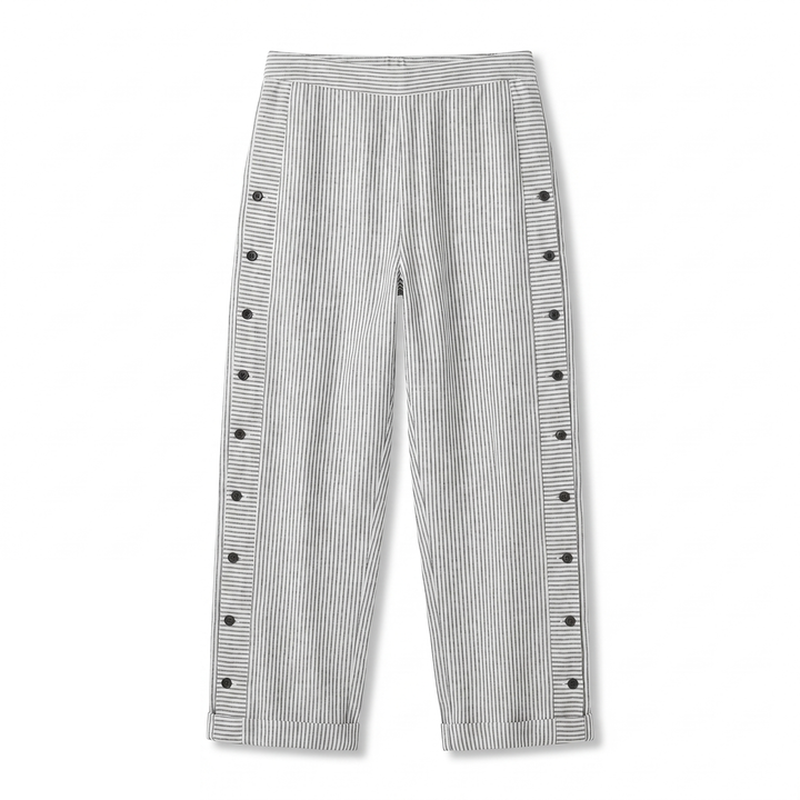 Amika | Gestreifte Culotte mit seitlicher Knopfleiste für Damen