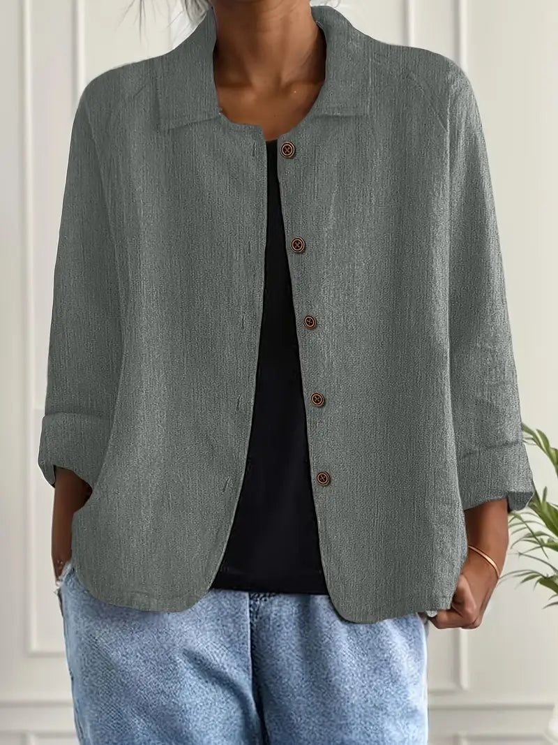 Zara | Oversized-Blazer mit Knopfleiste und breitem Kragen für Damen