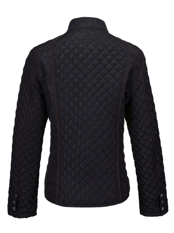 Zola | Steppjacke mit Stehkragen und Kontrastpaspeln für Damen
