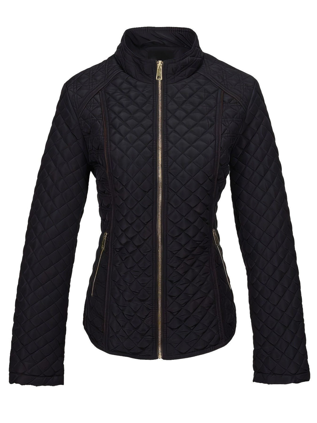 Zola | Steppjacke mit Stehkragen und Kontrastpaspeln für Damen