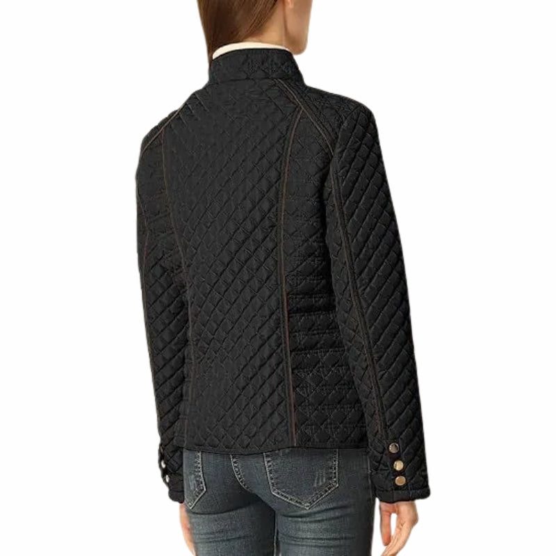 Zola | Steppjacke mit Stehkragen und Kontrastpaspeln für Damen